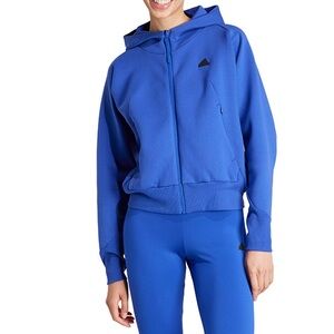 Adidas Women's Blue Hoodie Jacket